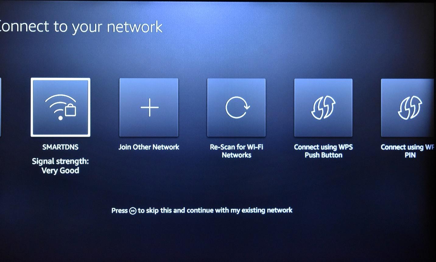 Select your network and enter your password