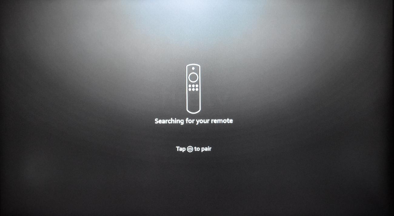 Your remote pairing up with the FireTV device